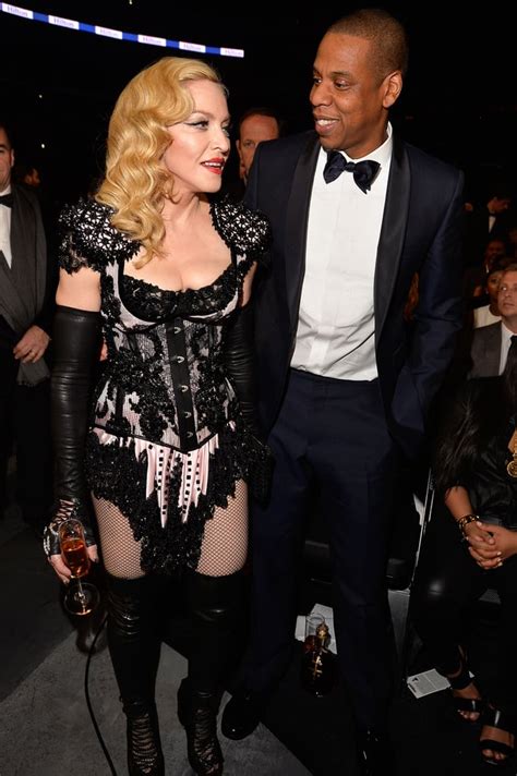 Jay Z Gave Her An Adoring Glance Madonna With Taylor Swift At The Grammys 2015 Pictures