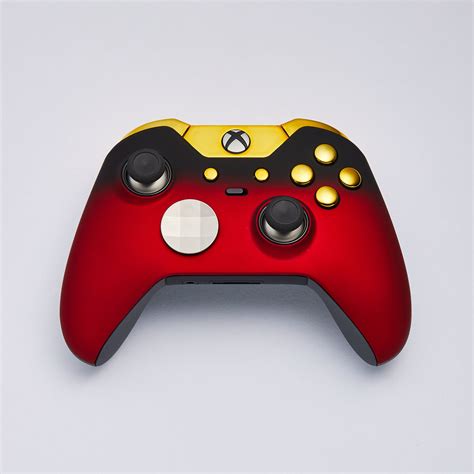 Xbox Elite Custom Controller Red Shadow Gold Edition