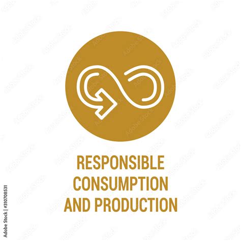 Fototapeta Responsible Consumption And Production Color Icon Corporate