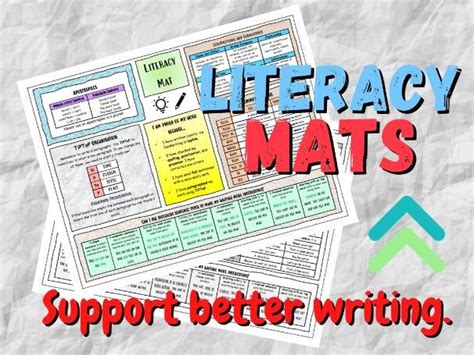 Literacy Mats Support Writing Teaching Resources