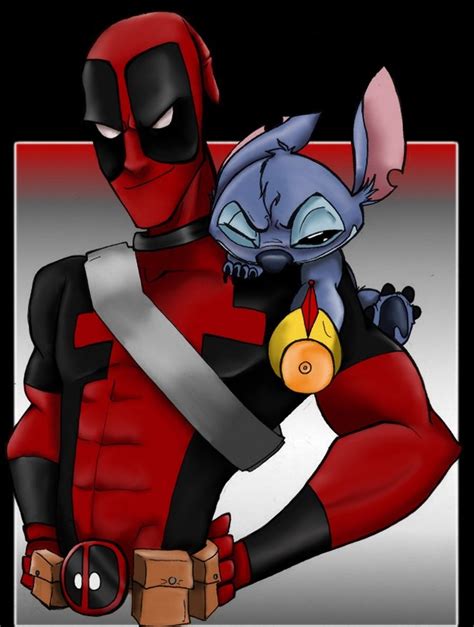 Deadpool And Stitch By Amydrewthat Lilo And Stitch Deadpool Lilo