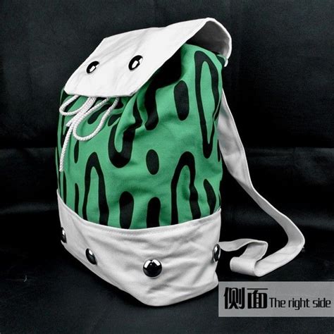 One Piece Portgas D Ace Cosplay Green Bag Pack Sack New School Backpack