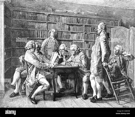 Denis Diderot Reads A Paper To A Circle Of Friends Date 1713 1784