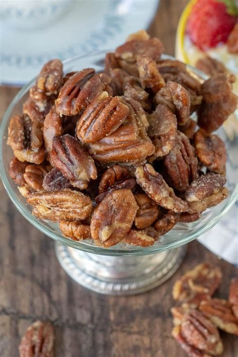 Easy Stovetop Candied Pecans Recipe Pecan Recipes Candied Pecans