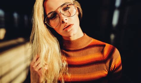 Bakgrundsbilder Ansikte Modell Portr Tt Blond Kvinnor Med Glas Gon Sebastian Heberlein