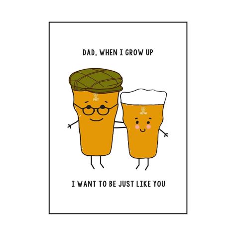 Funny Beer Card For Dad By Of Life And Lemons
