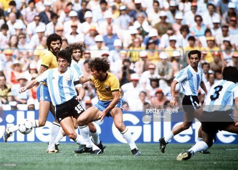 World Cup Finals Second Phase Barcelona Spain 2nd July 1982 Brazil 3 V Argentina 1