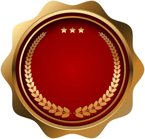 Seal Badge Red Png Clip Art Image Gallery Yopriceville High Quality