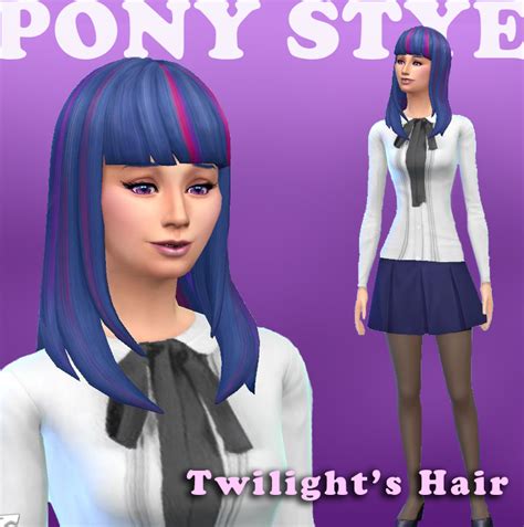 Sims4 Twilight Sparkle Hair By Annie050102 On Deviantart