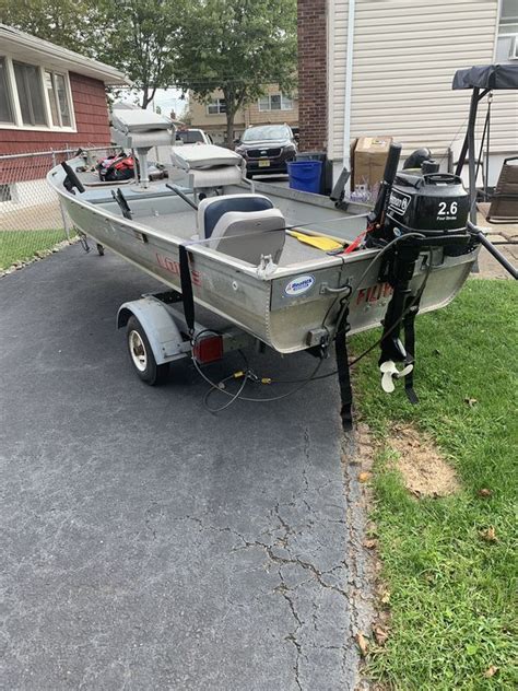 12 Foot Aluminum Boat With Trailer Good Condition For Sale In Staten