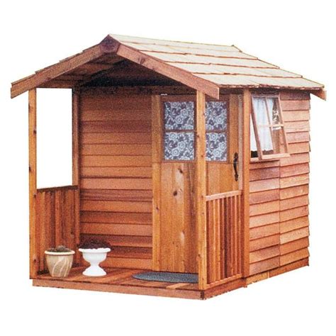 Cedarshed Gardeners Delight 6 Ft W X 12 Ft D Wood Shed With Porch 72