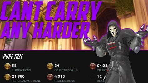 I'll leave it here in case it comes back live. I CAN'T CARRY ANY HARDER (CONSOLE OVERWATCH NEW REAPER ...