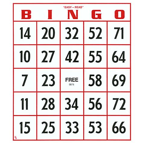 Your printable bingo cards include a random call list you can use to conduct your bingo game. EZ to Read Bingo Cards DISCOUNT SALE - FREE Shipping