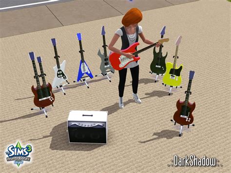Mod The Sims 8 Electric Guitars Updated And Fixed 30102011