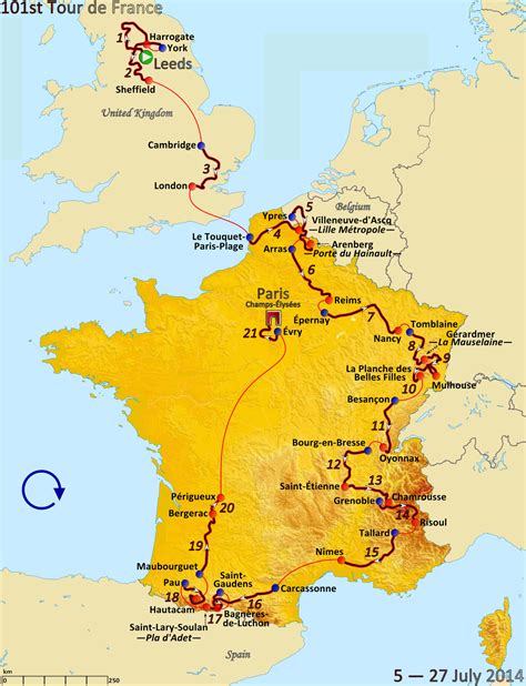Estimados señores, en mi viaje por francia me gustaría encontrarme con el tour en las etapas 11 y 12 pero no. Tour de Francia 2014 - Wikipedia, la enciclopedia libre