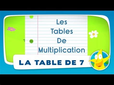 Ask your kid or student to find the. Comptines pour enfants - La Table de 7 (apprendre les ...