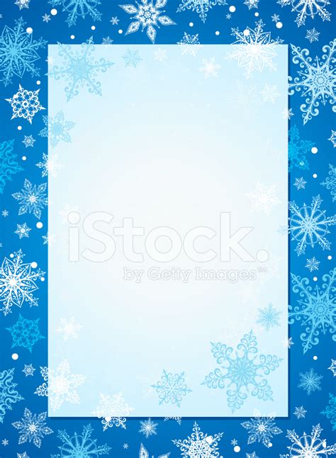 Vertical Christmas New Year Or Winter Frame Stock Photo Royalty Free