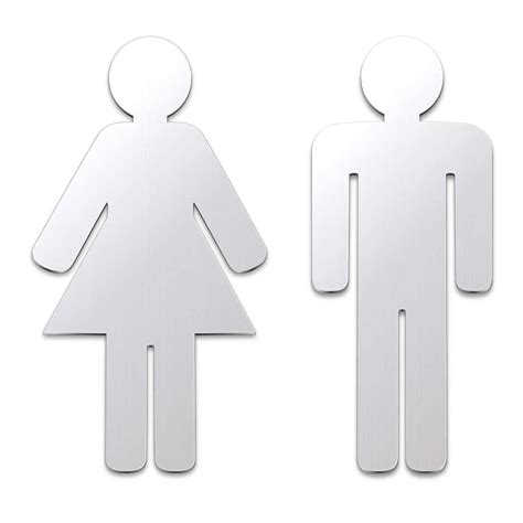 Bamodi Toilet Signs For Ladies And Gentlemen Door Sign Set For