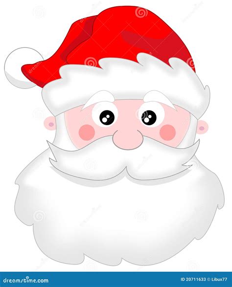 Visage Du Père Noël Illustration Stock Illustration Du Noël 20711633
