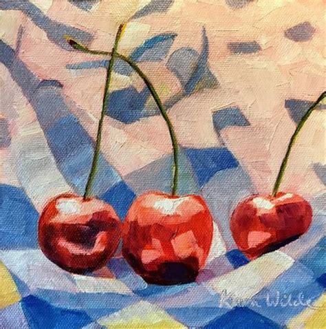 Daily Paintworks Cherry Season Original Fine Art For Sale