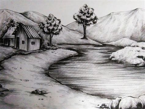 Pencil Sketches Landscape Pencil Drawings Of Nature Art Drawings Sketches Pencil Nature