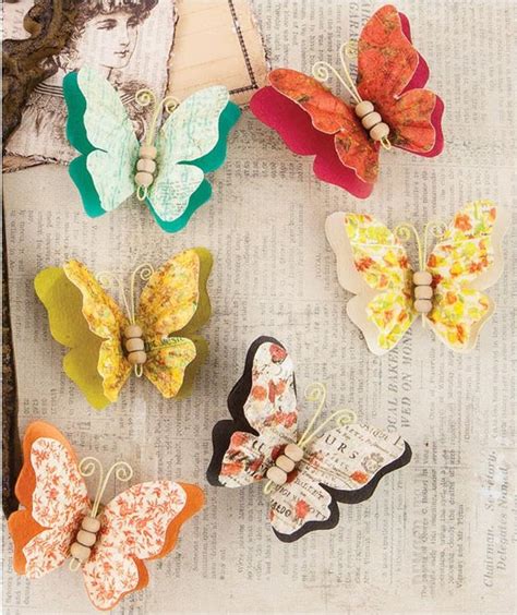 Prima Bella Rouge Collection Paper Butterflies Papilio