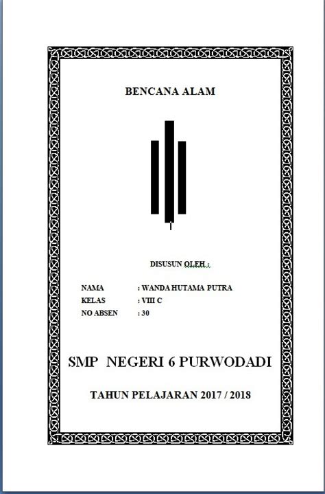 Contoh Cover Untuk Kliping – Gambaran