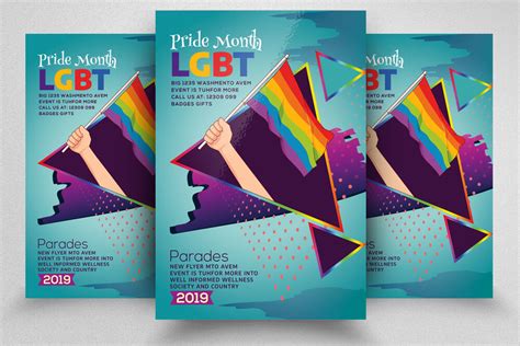 Lgbt Pride Flyer Poster Template By Designhub Thehungryjpeg