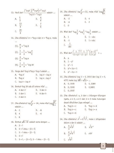 Bank Soal Essai Non Objektif Kelas 10 : Contoh Soal Model Matematika