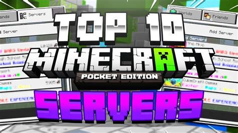 Top 10 Best Mcpe Servers Minecraft Pe Pocket Edition Xbox Windows