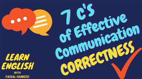 seven c s of communication correctness learn effective communication youtube