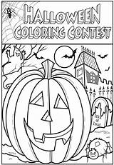 Halloween Coloring Contest Games Print Thepress Adult Email Twitter 11e4 sketch template