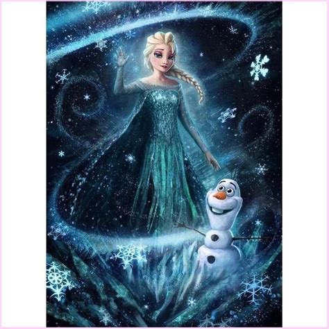 Frozen Elsa And Olaf Disney Art Diamond Painting Painting