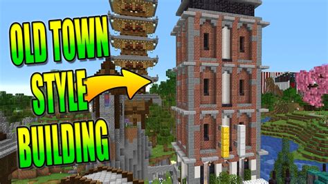How To Build An Old Town Style Building In Minecraft Youtube