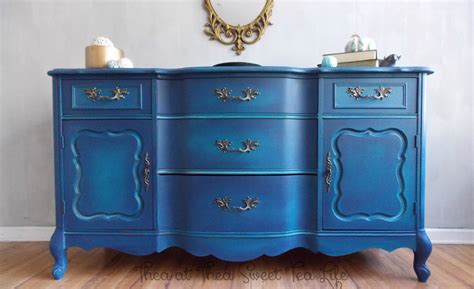 Blue Painted Furniture Your Blended Paint Inspiration That Sweet Tea