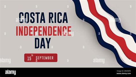 Costa Rica Independence Day 15th September Celebration Poster Design