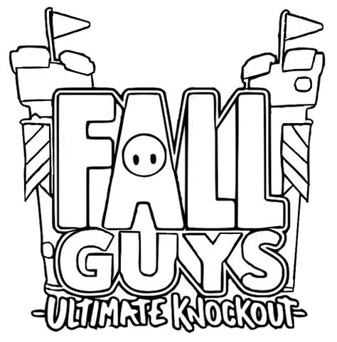 Coloriage Fall Guys Ultimate Knockout Logo Saison 2 2