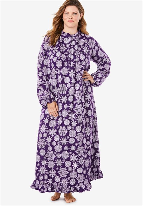 long flannel nightgown by only necessities® plus size sleep woman within