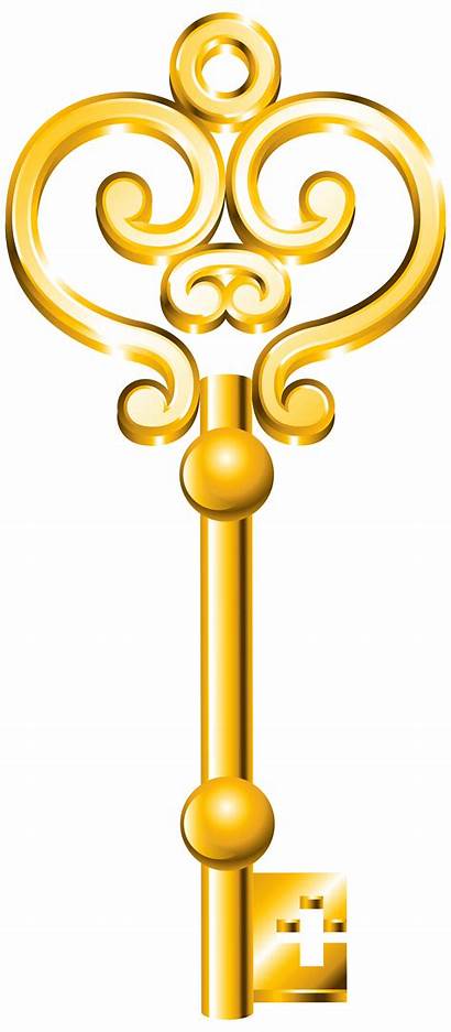 Key Keys Golden Clip Clipart Royal Transparent