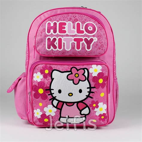 16 Large Sanrio Hello Kitty Backpack Pink Paisley Girls