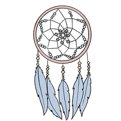 How To Draw A Dream Catcher Easy Drawing Tutorial For Kids