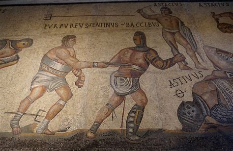 Fight Of Gladiators Lluita De Gladiadors Mosaic Galler Flickr
