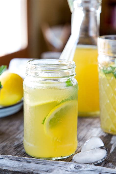 Iced Green Tea With Ginger Mint And Honey Recipe Ginger Drink