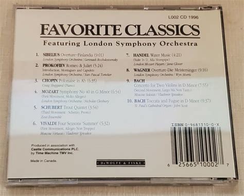 Favorite Classics Featuring London Symphony Orchestra Cd Ebay