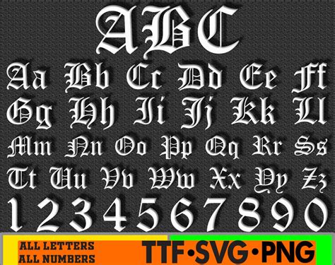 English Font Old English Font Svg Old English Script Svg Font Etsy Images