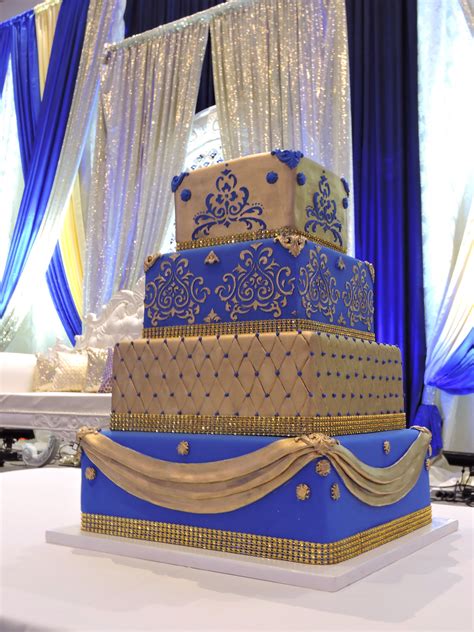 Gold And Royal Blue Royal Blue Cake Wedding Cakes Blue Royal Blue