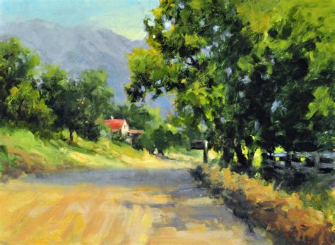 Out Painting Country Roads “country Road” 12x16 Plein Air Oil