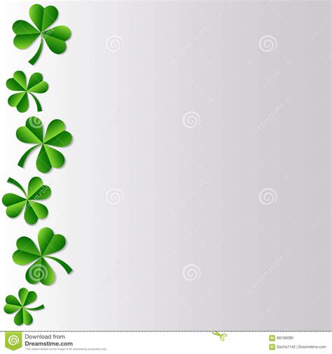 Irish Shamrock Stock Vector Illustration Of Food Stalk 88106090