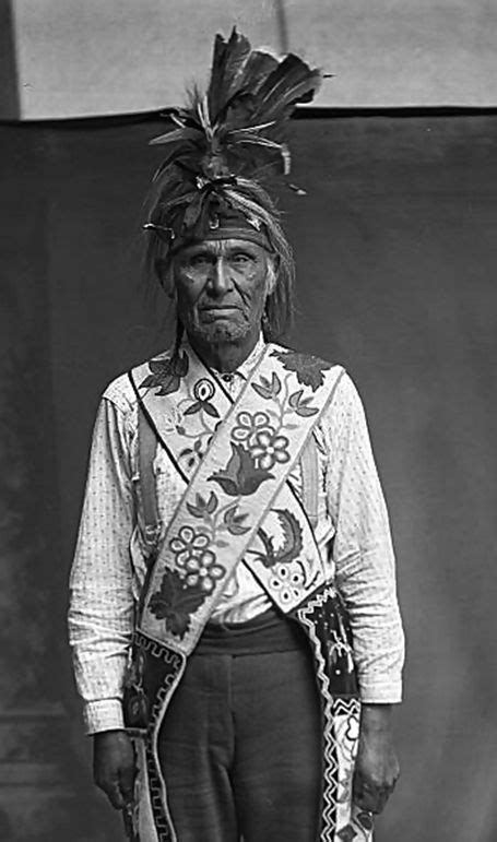 chippewa or ojibwa man nah ee gance chippewa from leech lake minnesota with beade… native