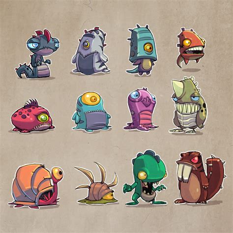 Monsters Concepts 02 By Dereklaufman On Deviantart Character Design